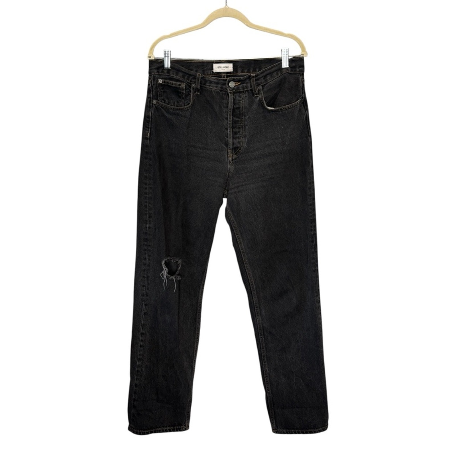 Still Here Nyc Tate Jean Black Distressed
